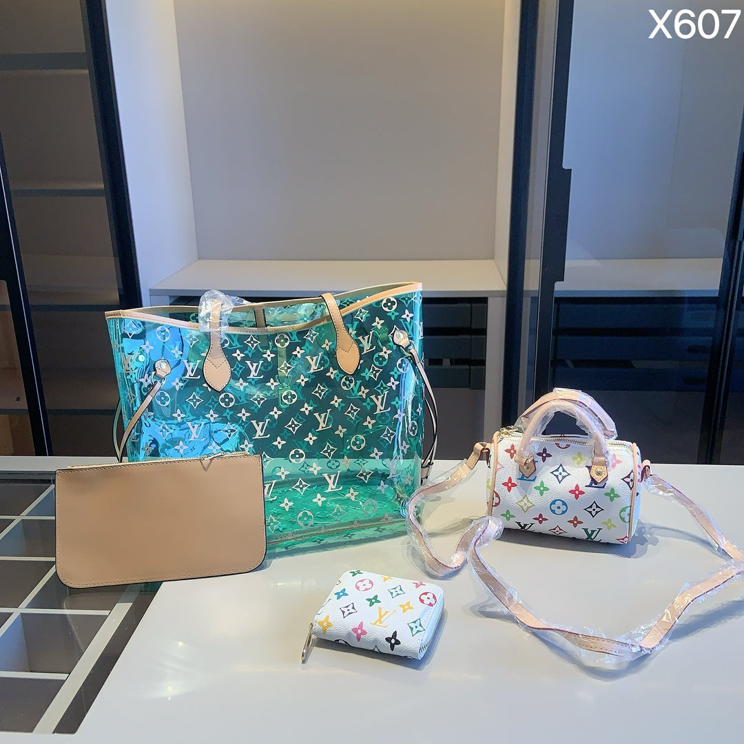 【ルイヴィトン】4点セット☆Neverfullインナーバッグ付き|Speedy Nanoとの完璧なシリーズコレクション!