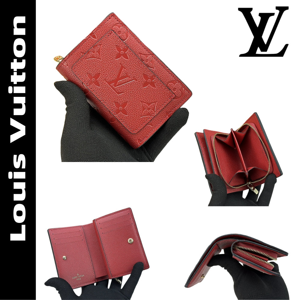 【ルイヴィトン】エンボス加工が美しい コンパクト財布 春の限定カラー