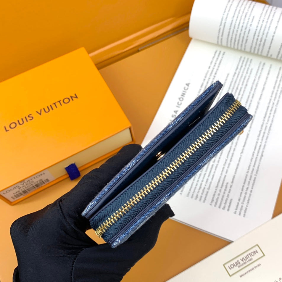 【ルイ・ヴィトン】限定★大人気デニム素材の二つ折り財