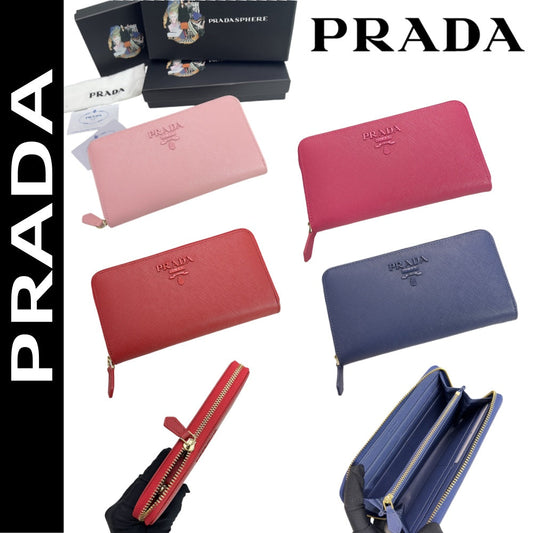 【プラダ】スマートな収納と高級感を両立 定番ロングウォレット
