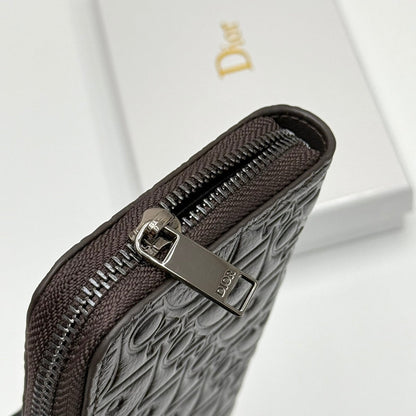 【ディオール】新作★ロゴの長財布☆ロングジップウォレット2色