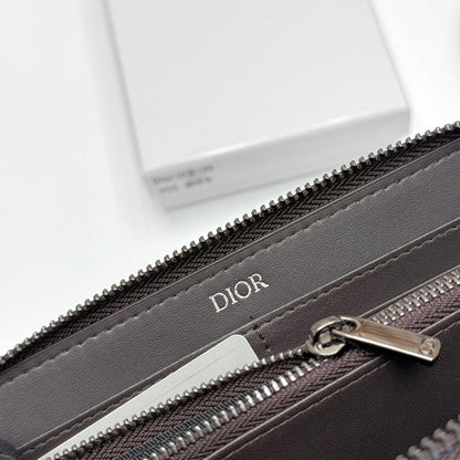 【ディオール】新作★ロゴの長財布☆ロングジップウォレット2色