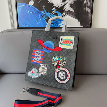 【グッチ】GGスプリーム トートバッグ-選べる4色