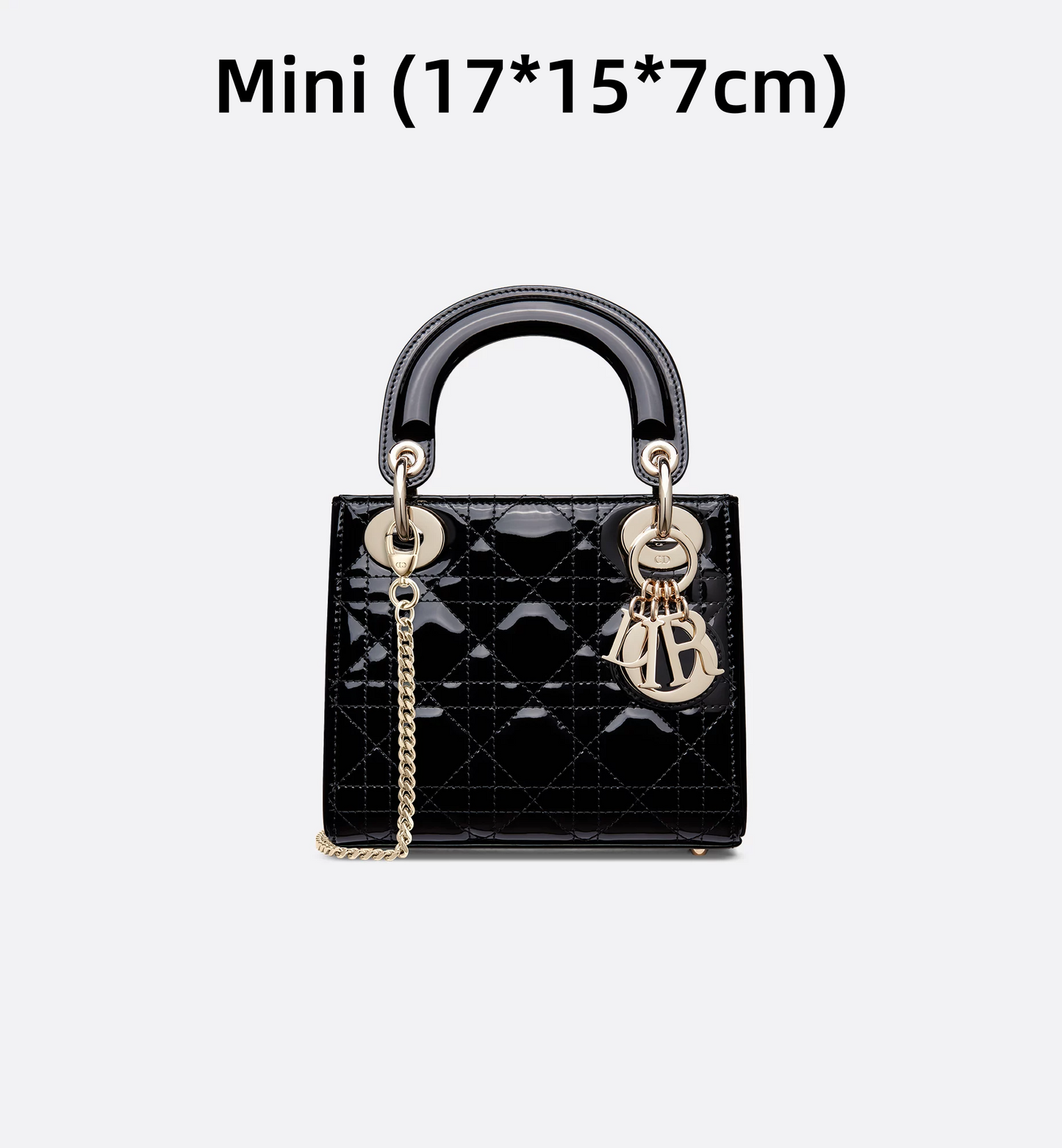 【ディオール】新作カラー★ パテントカーフスキン スモールバッグ-全4色