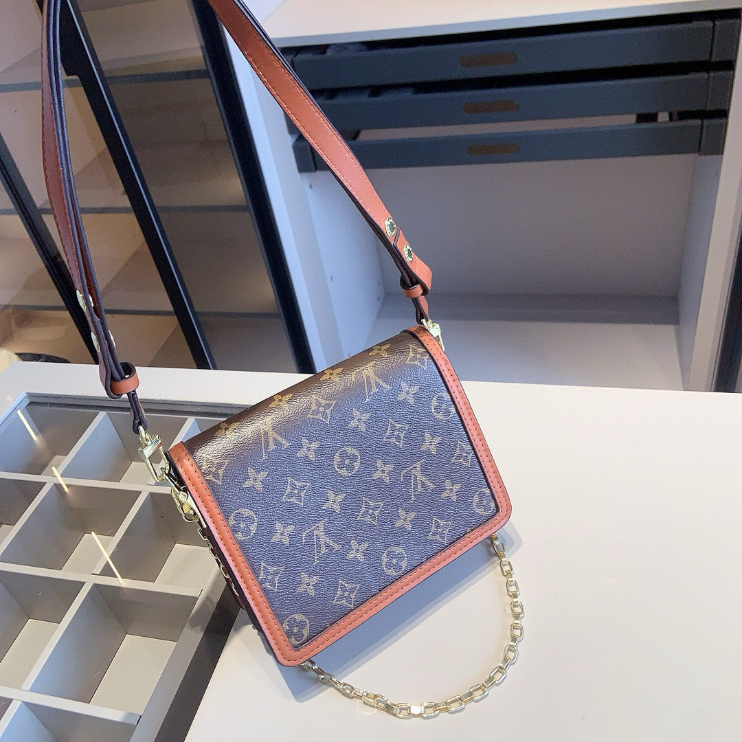 【ルイヴィトン】3点セット☆Dauphine 中号バッグ＆スカーフ｜青春感たっぷり、スタイリッシュなコーディネート♪今すぐチェック！