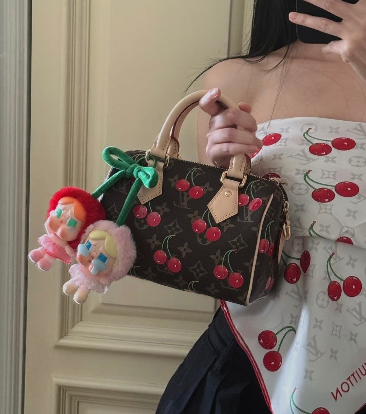 【ルイヴィトン】人気コラボ ♪村上隆コラボ スピーディ・バンドリエール 20