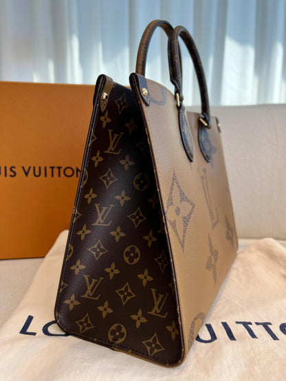 【ルイヴィトン】★お洒落メンズへ★レディース♪オンザゴー MM トートバッグM45321