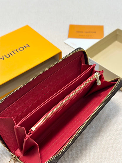 【ルイヴィトン】 ジッピー・ウォレット モノグラム ♪ チェリー